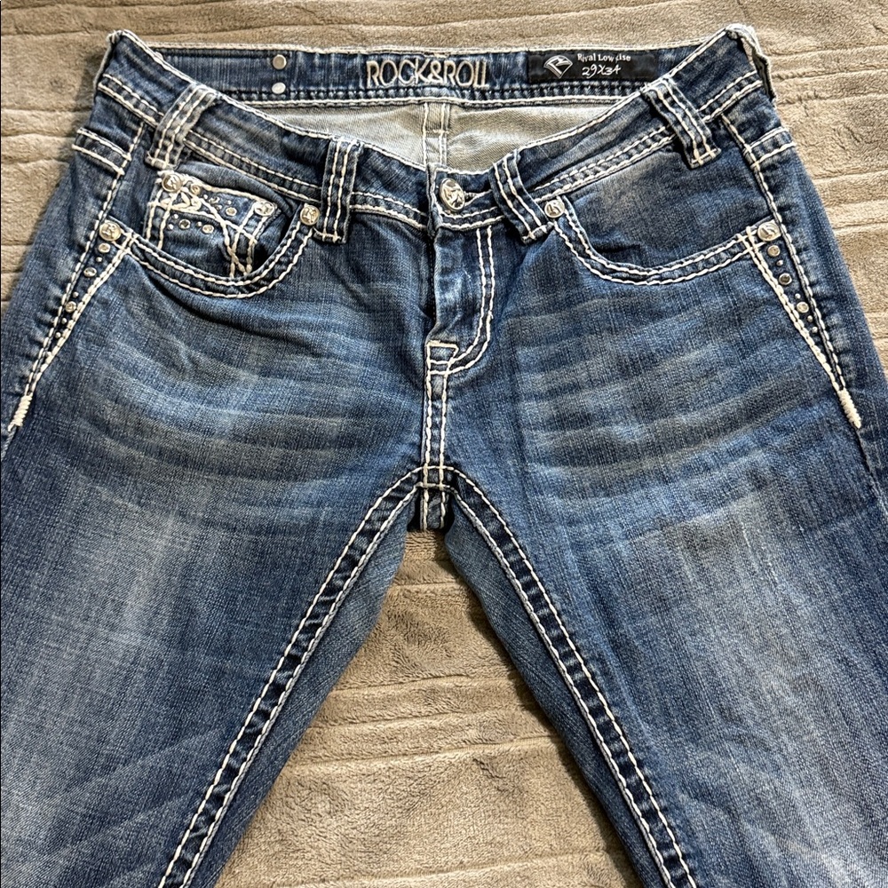 ROCK & ROLL COWGIRL RIVAL JEANS - Picture 4 of 9